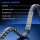 Maximm Cat7 Flat Braided Ethernet Cable, Network LAN Internet Patch Cable