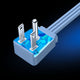 Extension Cord Heavy Duty 14/3 Wire for Air Conditions and Major Appliances, Flat Plug, 14 Gauge Power Cords ETL Listed