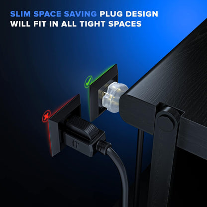 Extension Cord - 3-Outlet - 3 Prong Angled Plug Extension Cord, ETL Listed
