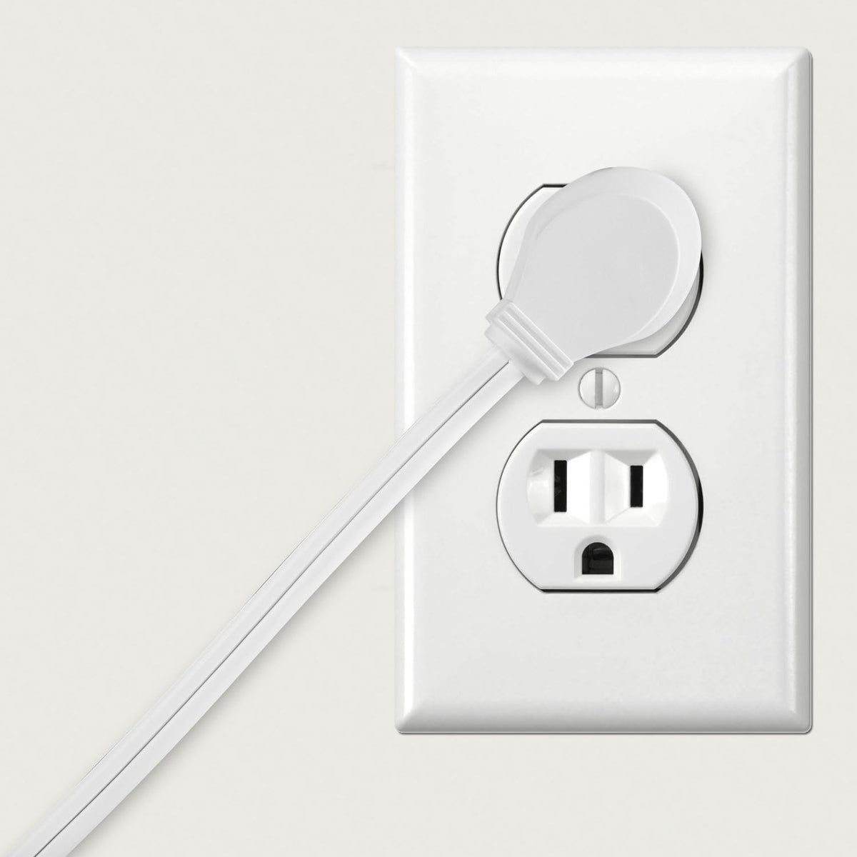 GE 12 Ft Extension Cord, 3 Outlet Power Strip, 2 Prong, 16 Gauge, Twist-to-Close Safety Outlet GE 12 Ft Extension Cord, 3 Outlet Power Strip, 2 Prong, 16 Gauge, Twist-to-Close Safety Outlet