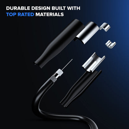 Maximm Coaxial Cable - Outdoor RG6 Coax Cable, with Gold Plated F-Connectors