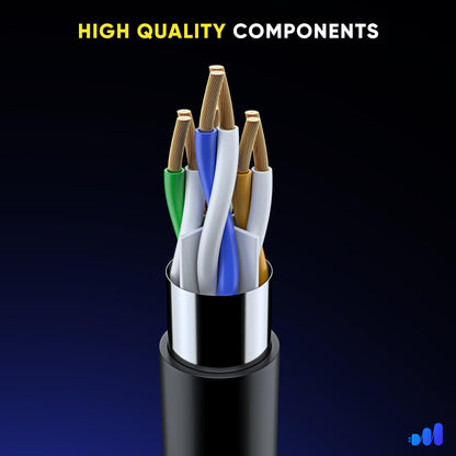 Maximm Cat6 Ethernet Cable Outdoor Heavy Duty Cord Direct Burial Pure Copper