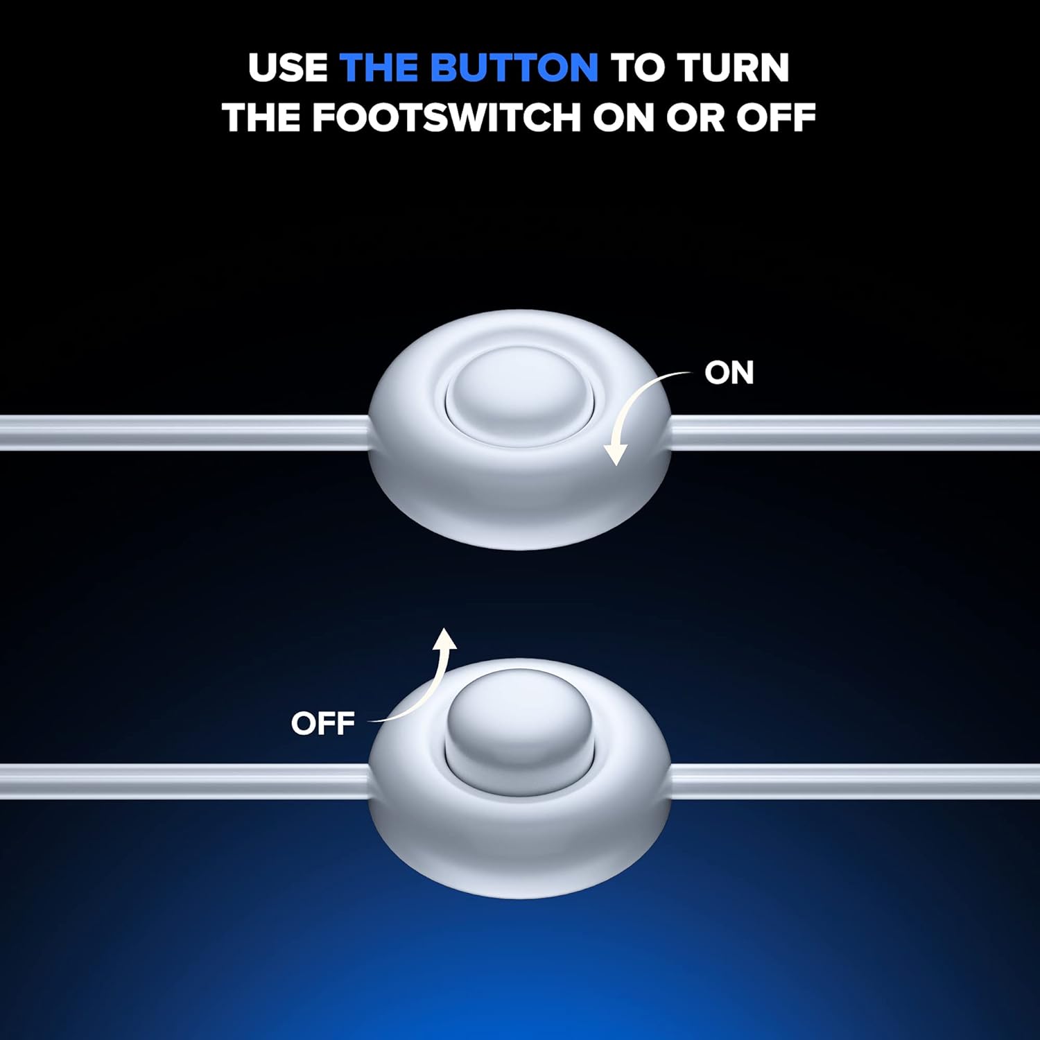 3-Outlet Extension Cord with Foot Switch