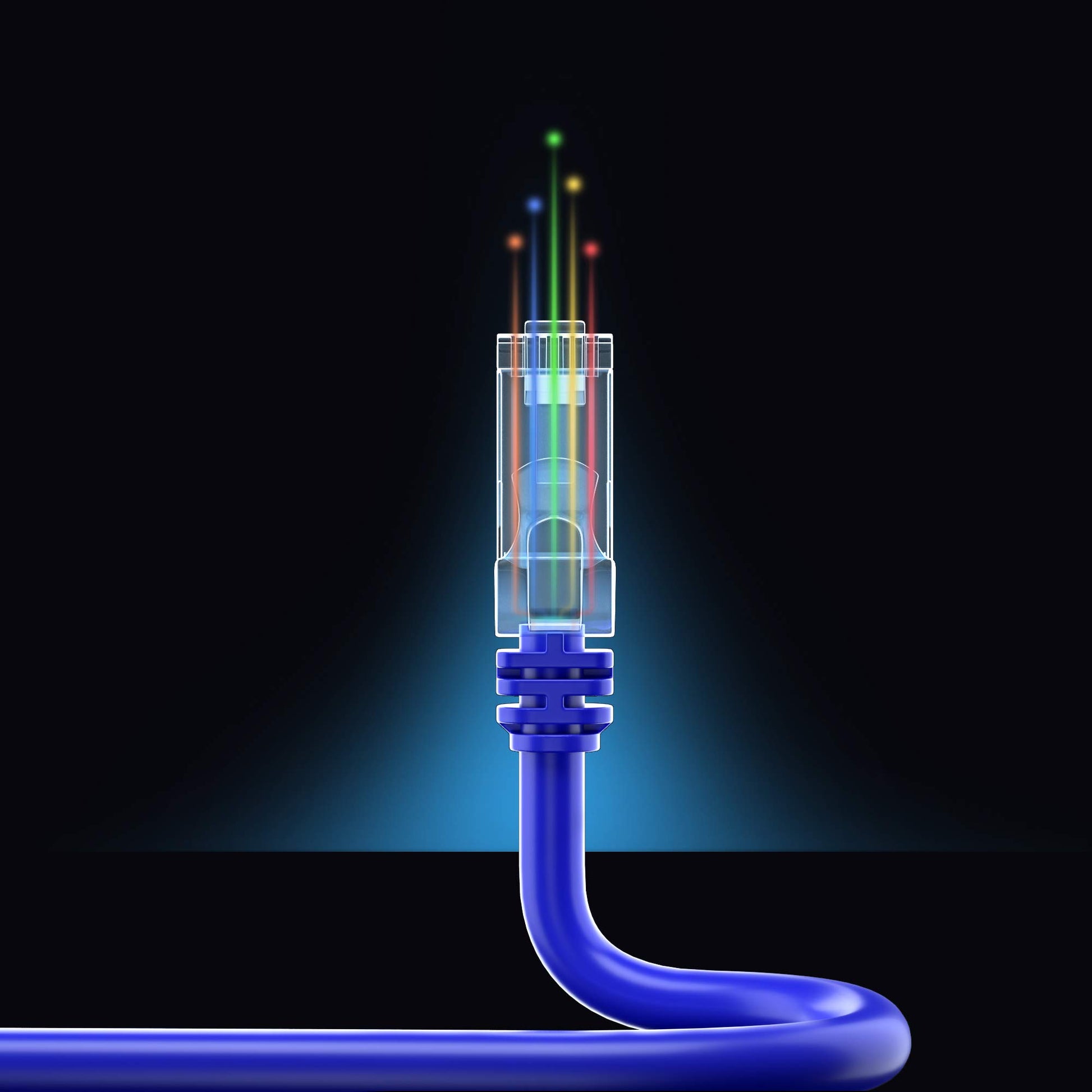 Blue / 1 FT, Blue / 1.5 FT, Blue / 6 FT, Blue / 10 FT, Blue / 15 FT, Blue / 20 FT, Blue / 25 FT, Blue / 50 FT, Blue / 75 FT, Blue / 100 FT, Blue / 0.6 FT