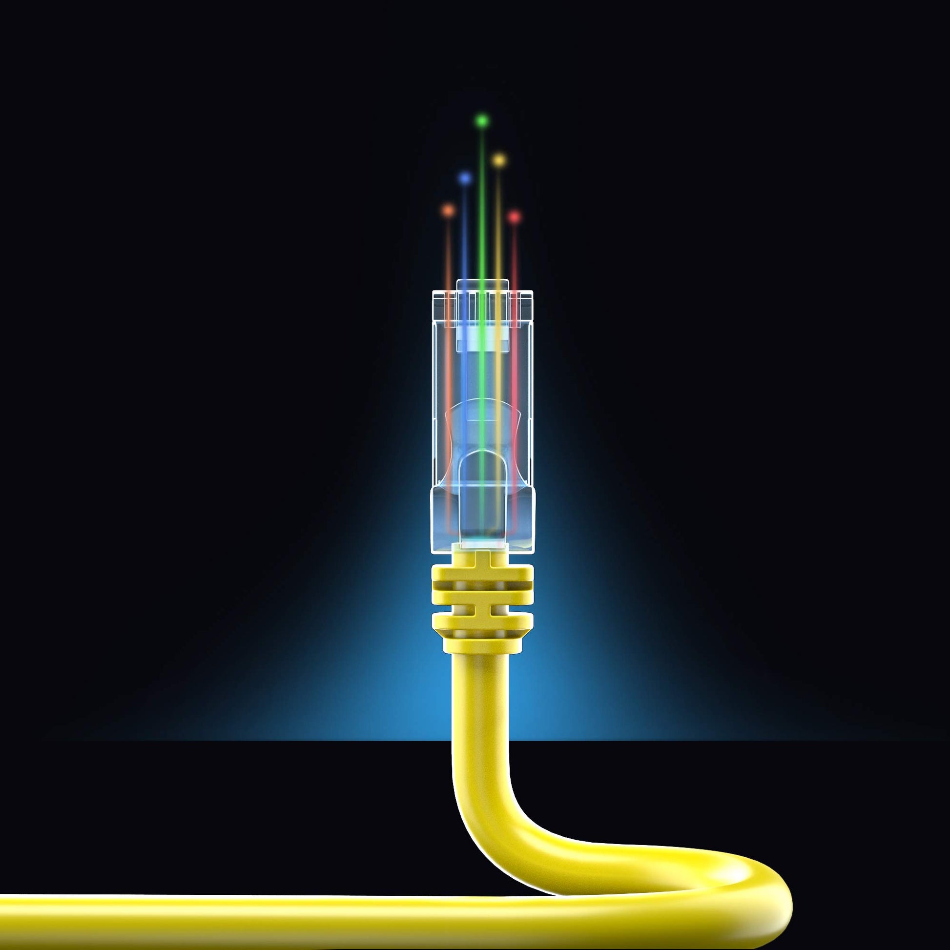 Yellow / 1.5 FT, Yellow / 6 FT, Yellow / 10 FT, Yellow / 15 FT, Yellow / 20 FT, Yellow / 25 FT, Yellow / 50 FT, Yellow / 100 FT, Yellow / 0.6 FT