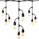 10-Bulb Outdoor Edison String Lights, Waterproof, Shatterproof, LED