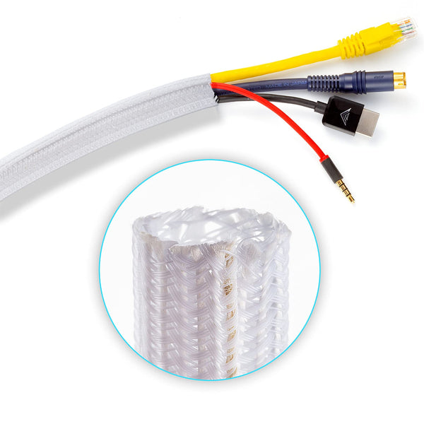 Cable Management Sleeve White