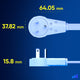 1 FT / White, 3 FT / White, 6 FT / White, 10 FT / White, 15 FT / White, 25 FT / White, 30 FT / White, 50 FT / White