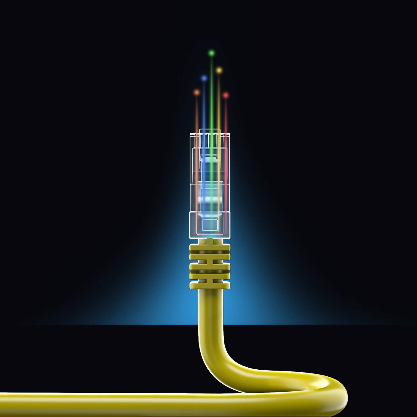 Yellow / 0.9 FT, Yellow / 3 FT, Yellow / 6 FT, Yellow / 10 FT, Yellow / 15 FT, Yellow / 25 FT, Yellow / 100 FT, Yellow / 250 FT