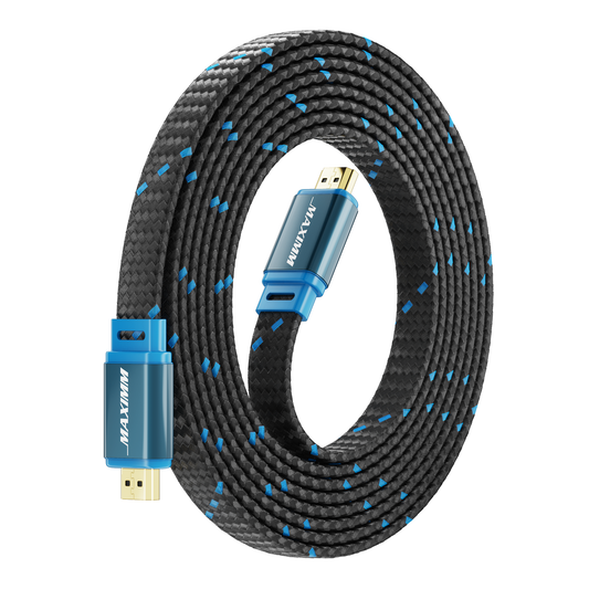 Maximm 4K HDMI Cable Flat High-Speed HDR HDMI 2.0 Cord UL Certified