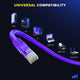 Purple / 10 FT, Purple / 15 FT, Purple / 25 FT, Purple / 50 FT, Purple / 100 FT, Purple / 200 FT, Purple / 300 FT