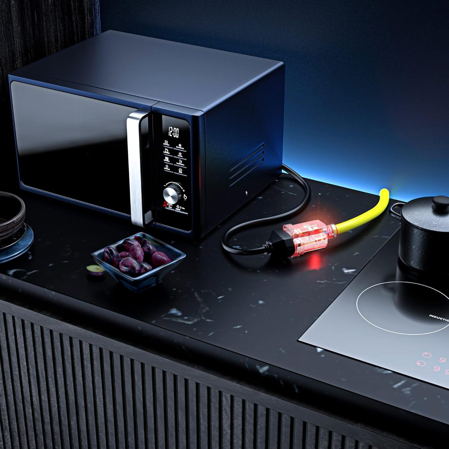 Extension Cord with Lighted Power Indicator Single Outlet 16 Gauge, SJTW, ETL Listed