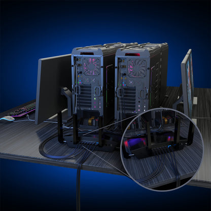 Maximm Cat7 Wire Installation Kit - Crimp Tool, 50 RJ45 Connectors, Tester, Cable Ties, Caps, Adapters