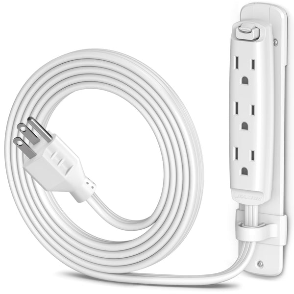 3-Outlet Straight Plug Extension Cord 16 Gauge