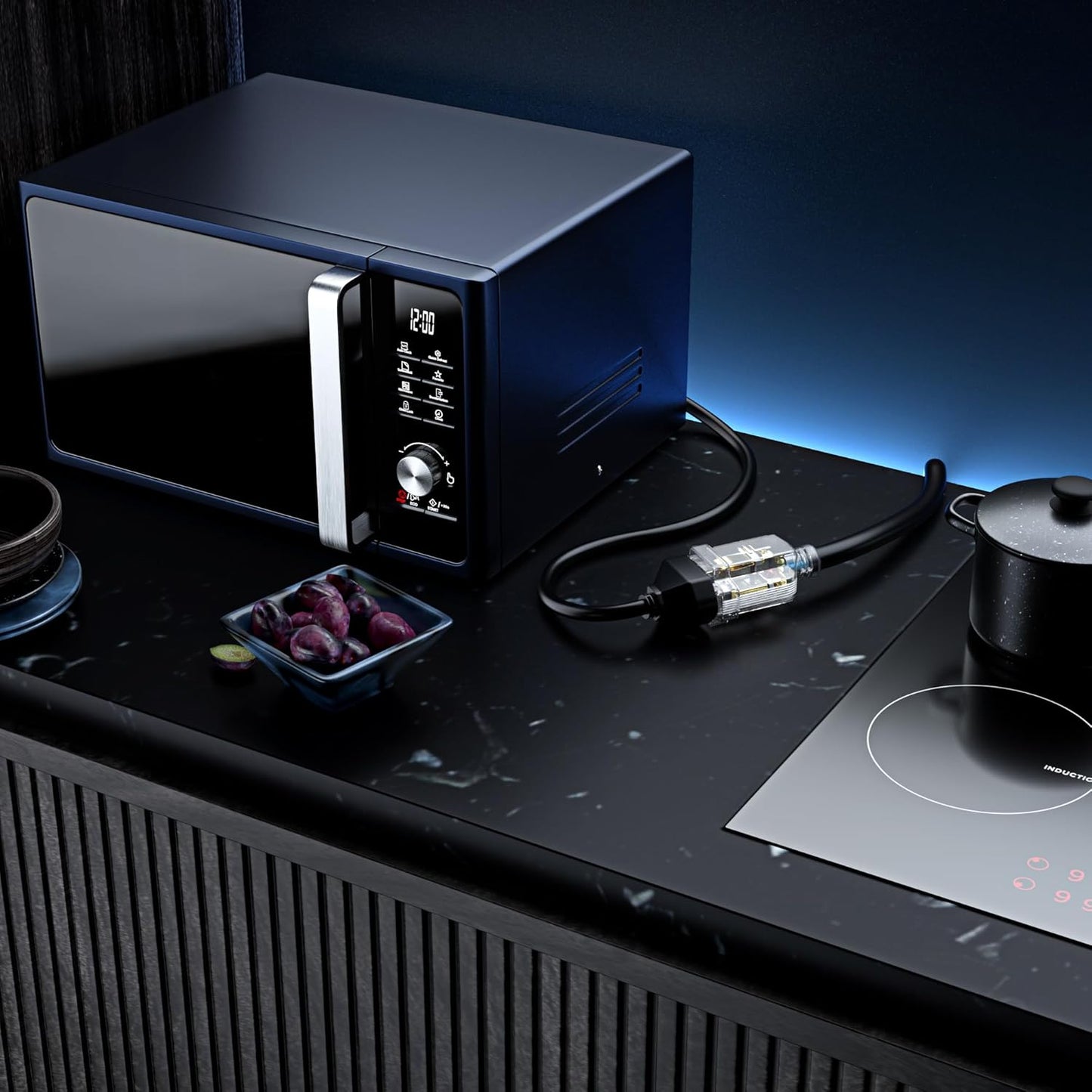 Extension Cord with Lighted Power Indicator Single Outlet 16 Gauge, SJTW, ETL Listed