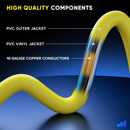 1 FT / Yellow, 3 FT / Yellow, 6 FT / Yellow, 10 FT / Yellow, 15 FT / Yellow, 25 FT / Yellow, 30 FT / Yellow, 50 FT / Yellow