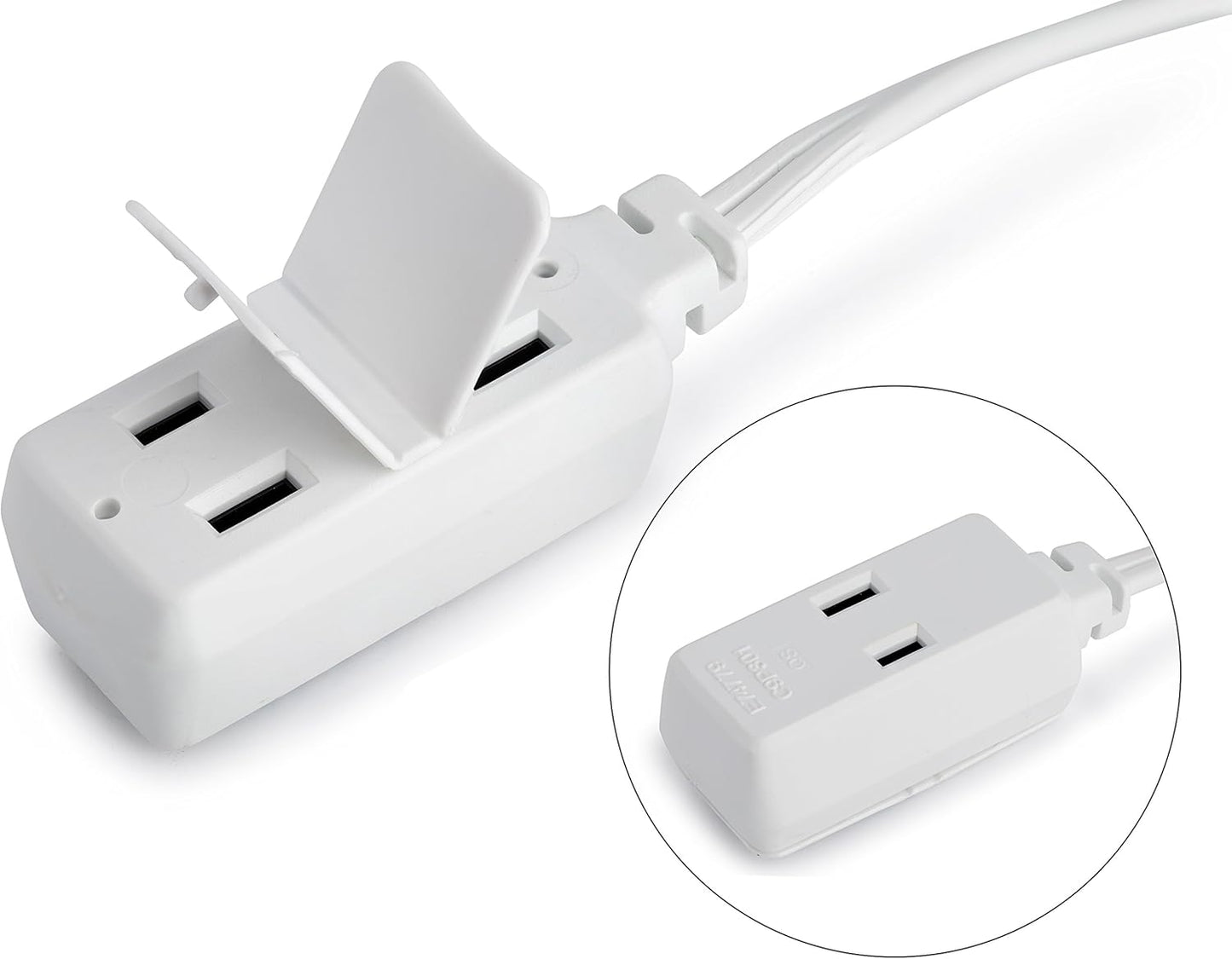 Extension Cord 3-Outlet 2 Prong with Safety Cover
