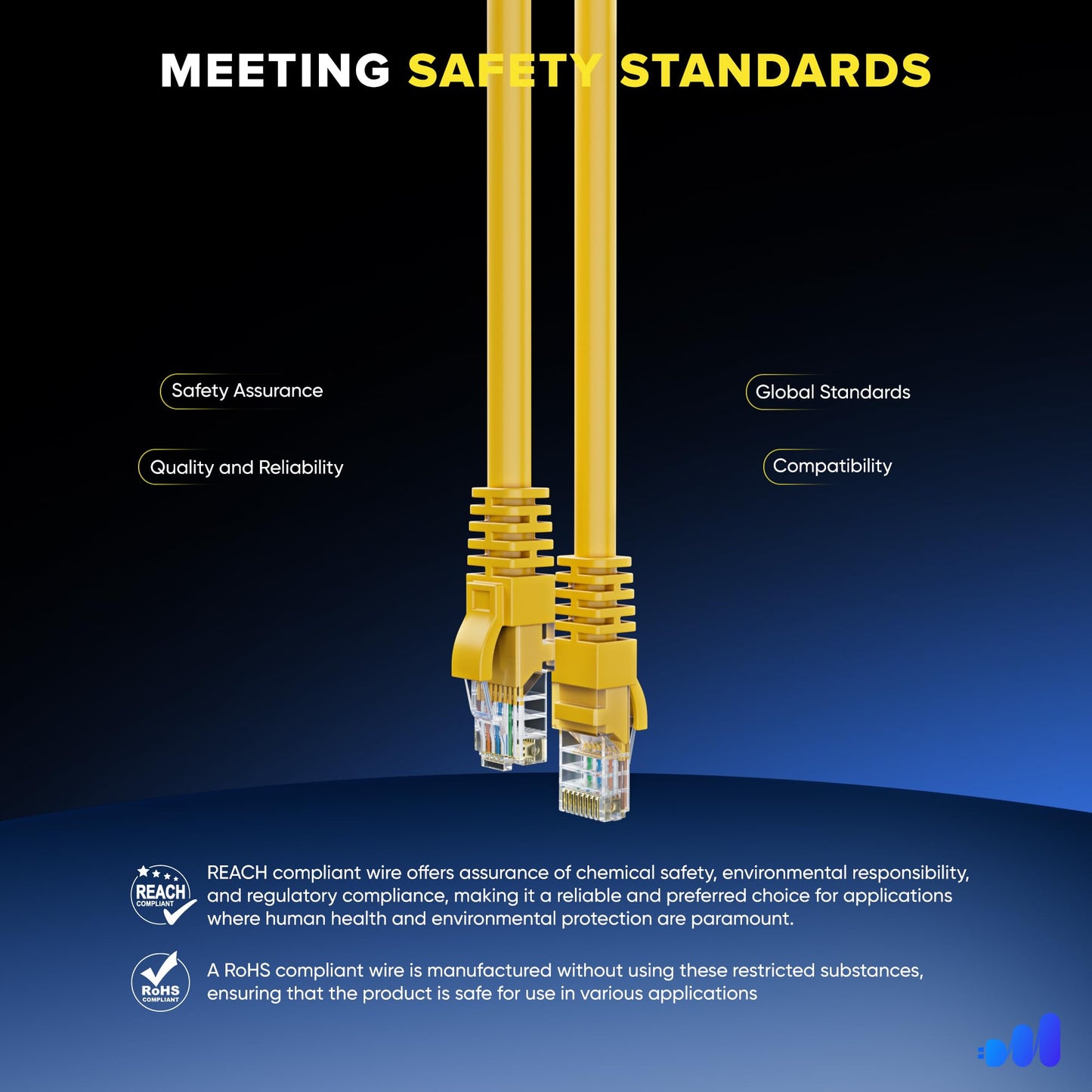 Yellow / 10 FT, Yellow / 15 FT, Yellow / 25 FT, Yellow / 50 FT, Yellow / 100 FT, Yellow / 200 FT, Yellow / 300 FT