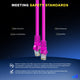 Pink / 0.6 FT, Pink / 2 FT, Pink / 4 FT, Pink / 8 FT, Pink / 12 FT, Pink / 30 FT, Pink / 40 FT, Pink / 50 FT