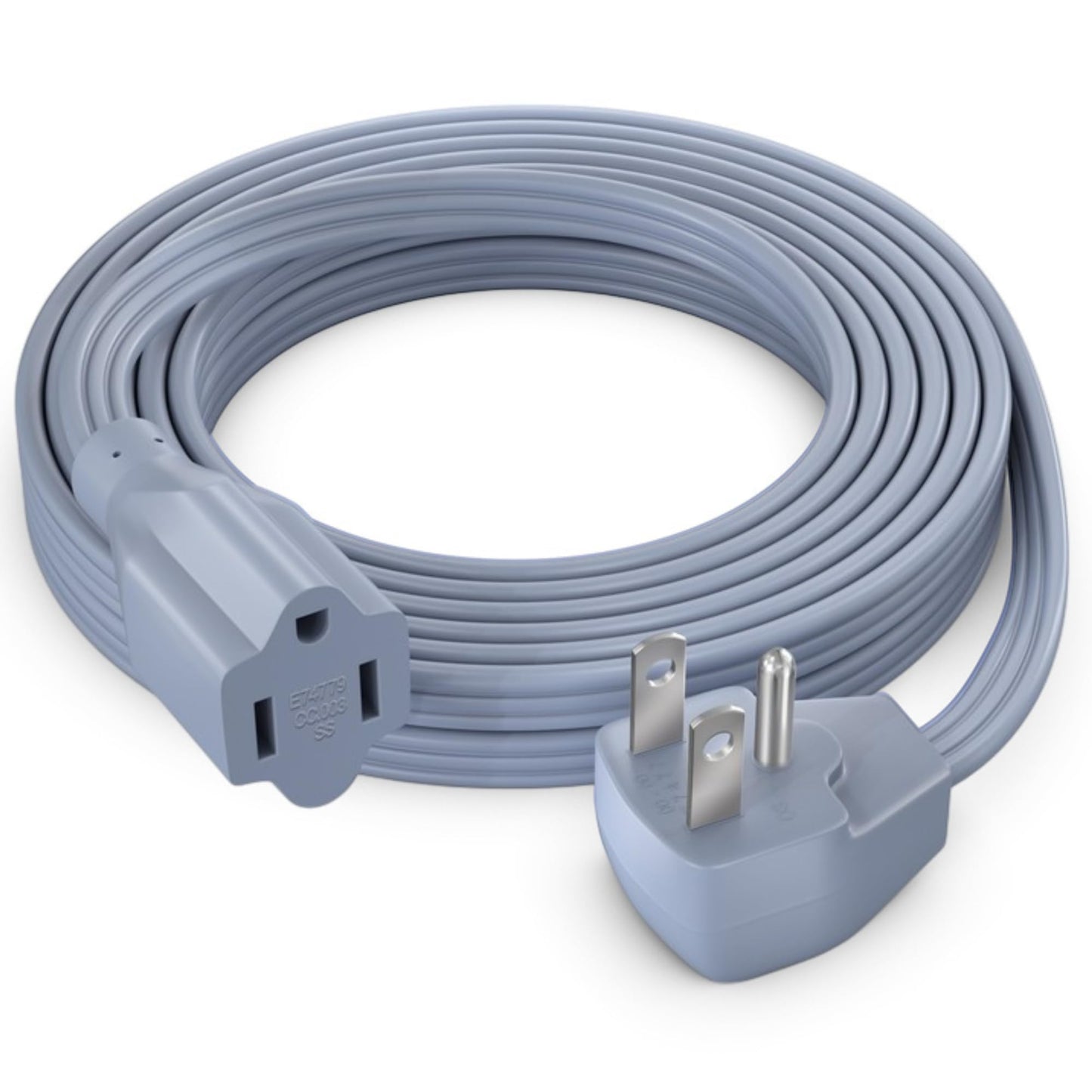 Heavy-Duty 14AWG Flat Plug Extension Cord