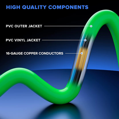 1-Outlet Lighted Extension Cord 16 Gauge