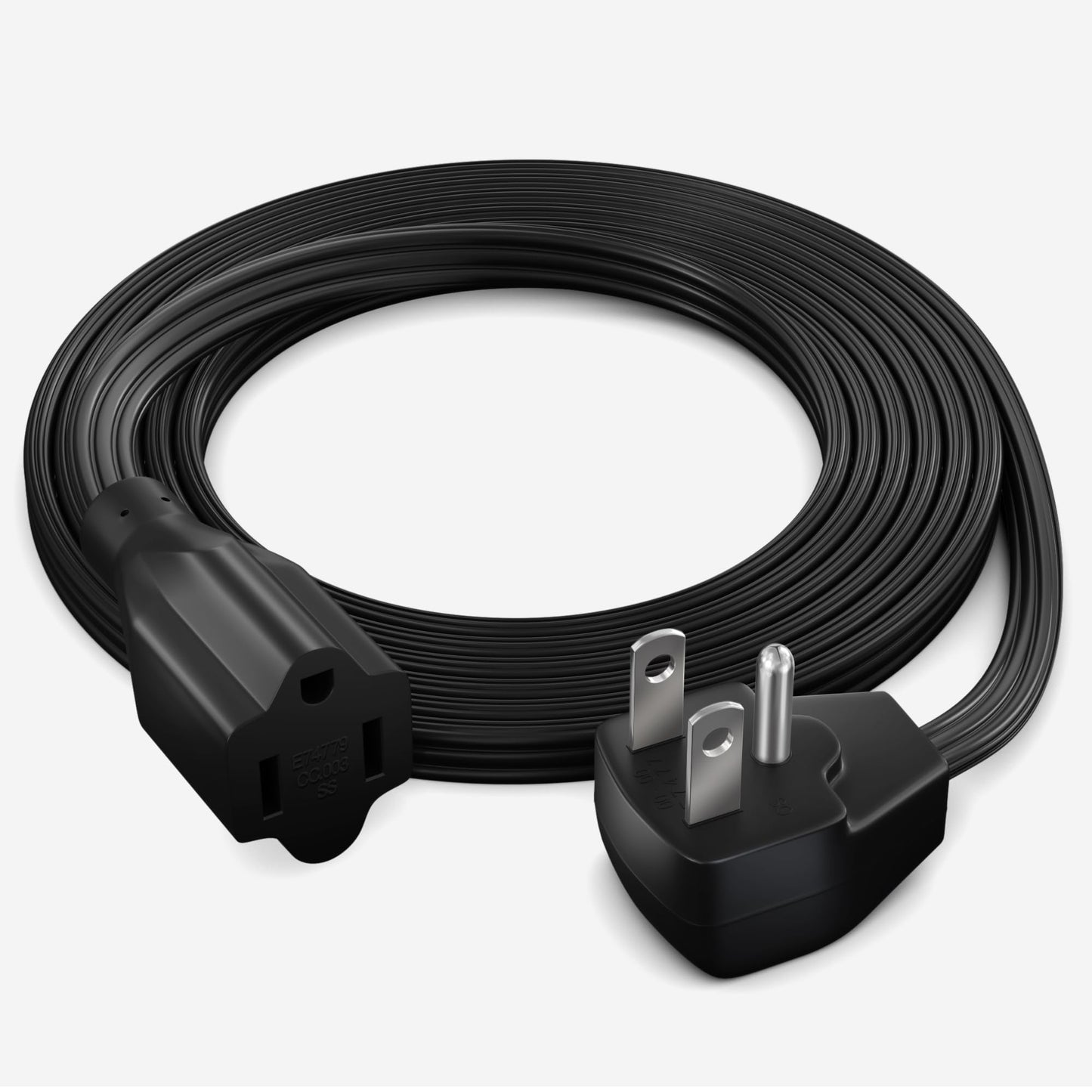 Heavy-Duty 14AWG Flat Plug Extension Cord