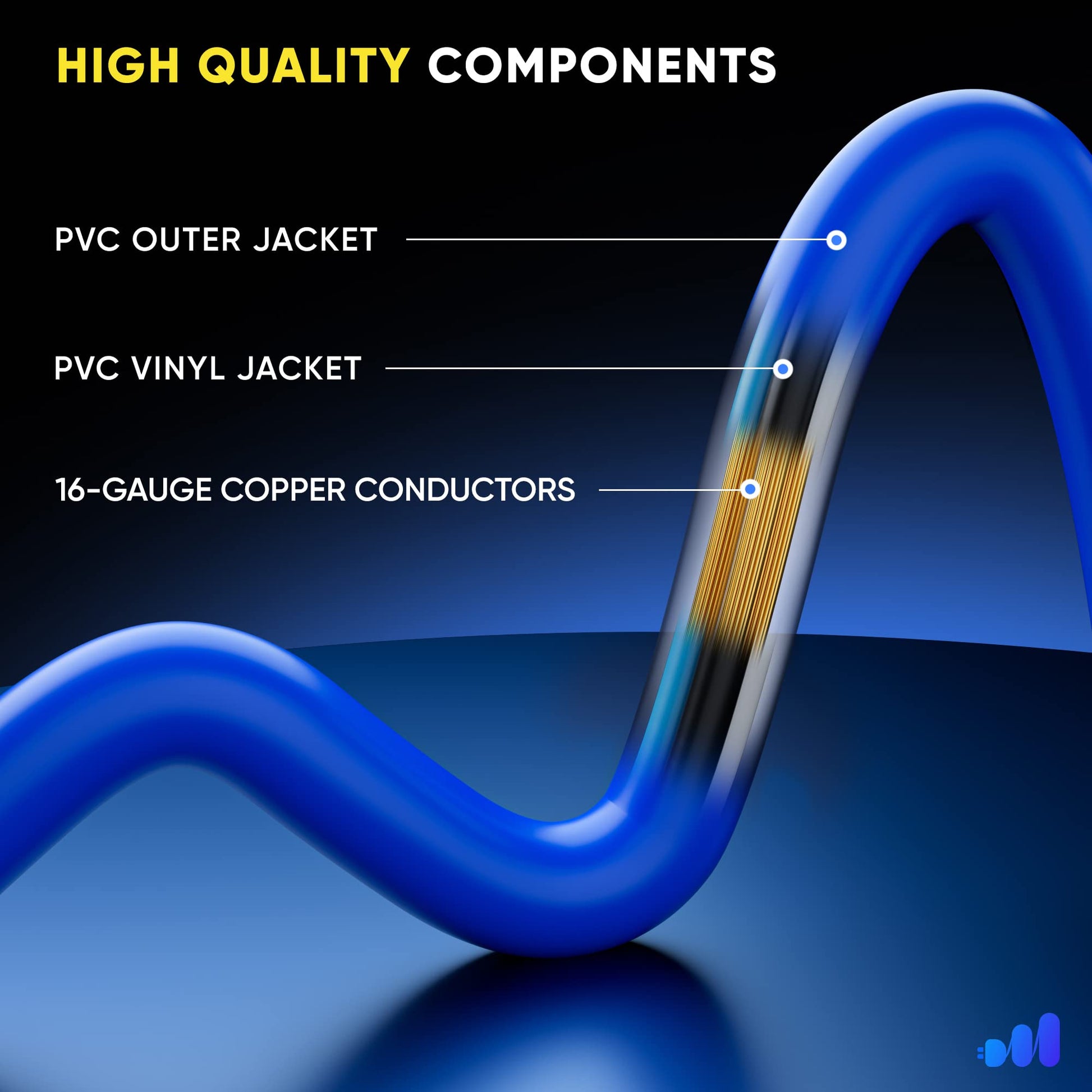 2 FT / Blue, 4 FT / Blue, 6 FT / Blue, 10 FT / Blue, 15 FT / Blue, 25 FT / Blue