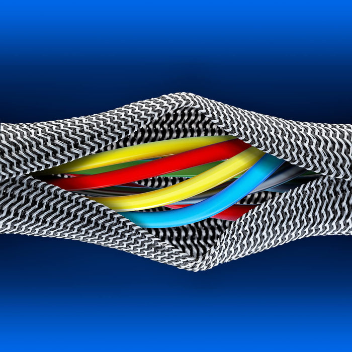 Black White / 6 FT / 0.5 in., Black White / 6 FT / 1 in., Black White / 10 FT / 0.5 in., Black White / 10 FT / 1 in., Black White / 25 FT / 0.5 in., Black White / 25 FT / 1 in.