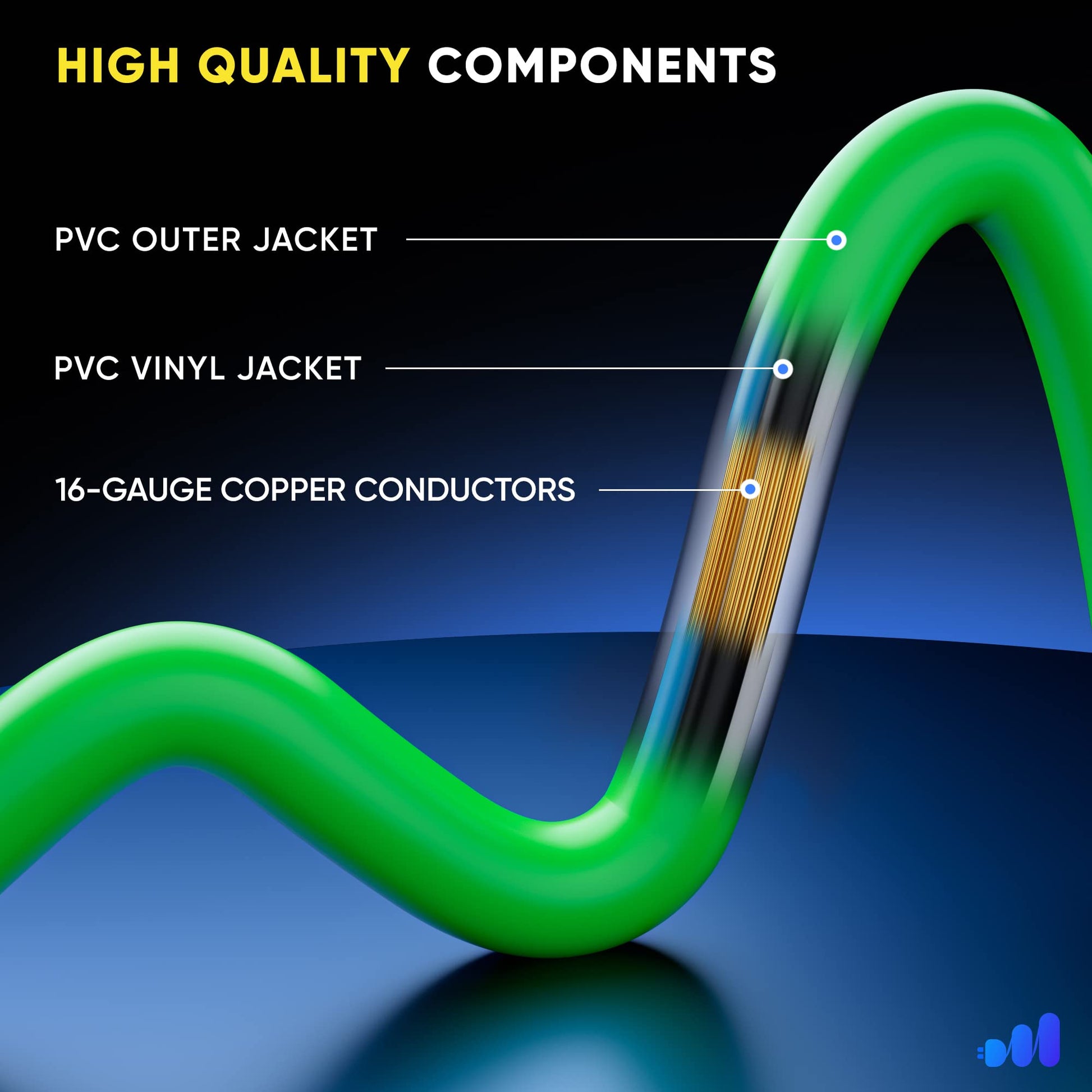 2 FT / Green, 4 FT / Green, 6 FT / Green, 10 FT / Green, 15 FT / Green, 25 FT / Green