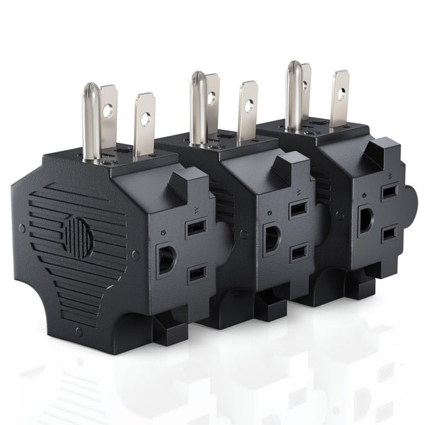 3-Outlet Adapter Plug 3-Pack