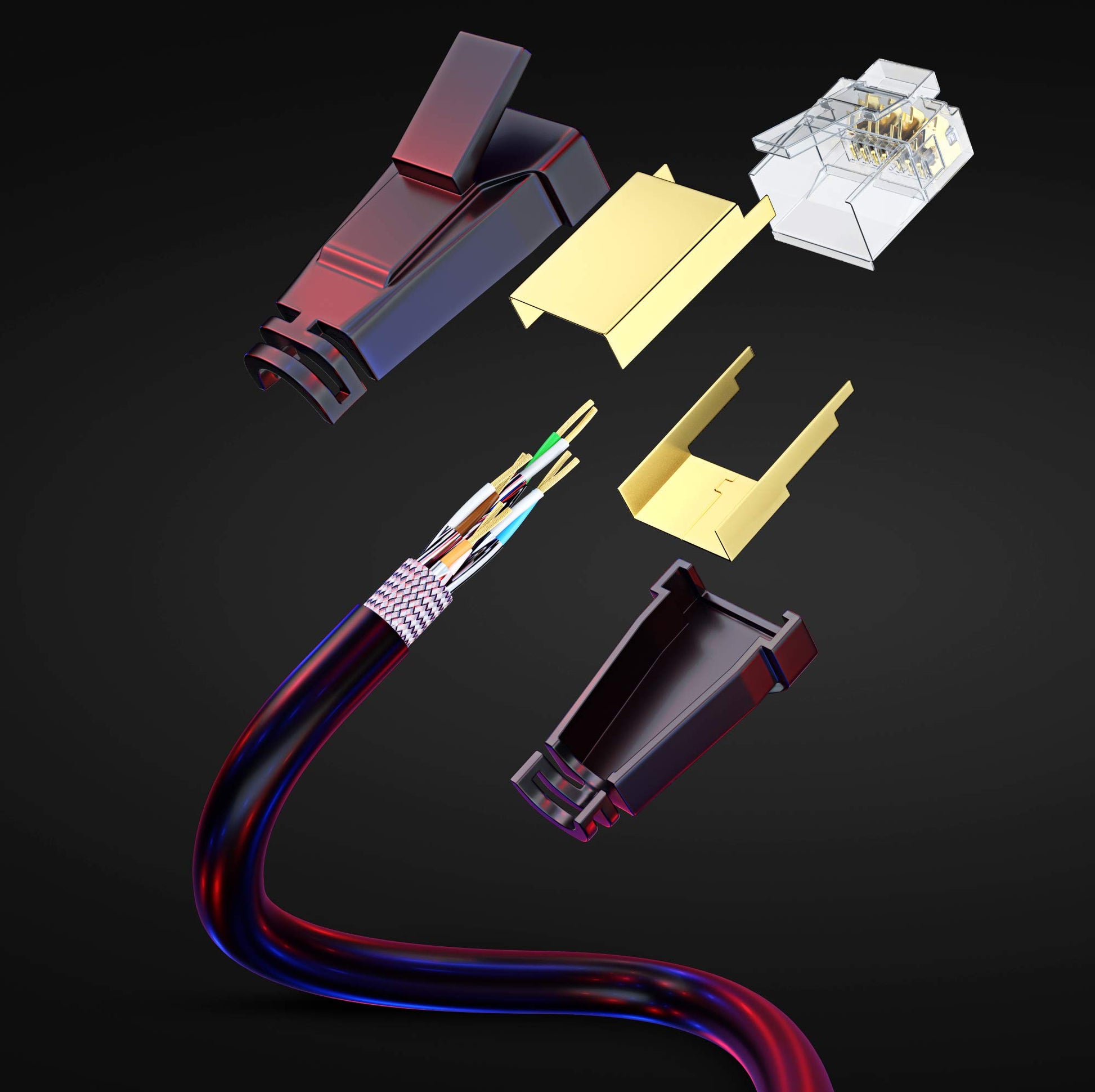 Maximm Cat8 Ethernet Cable High Speed LAN Internet Cable