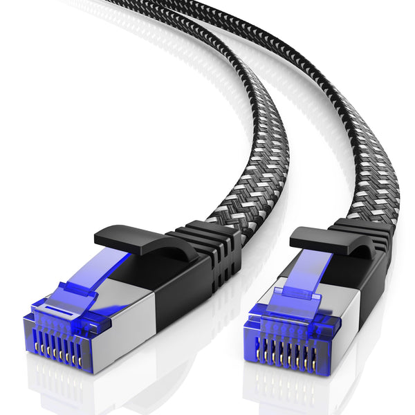 Cat 7 - Flat Braided Ethernet Cable