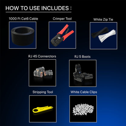 Maximm Cat6 Ethernet Cable (Wire Only) Internet Cable