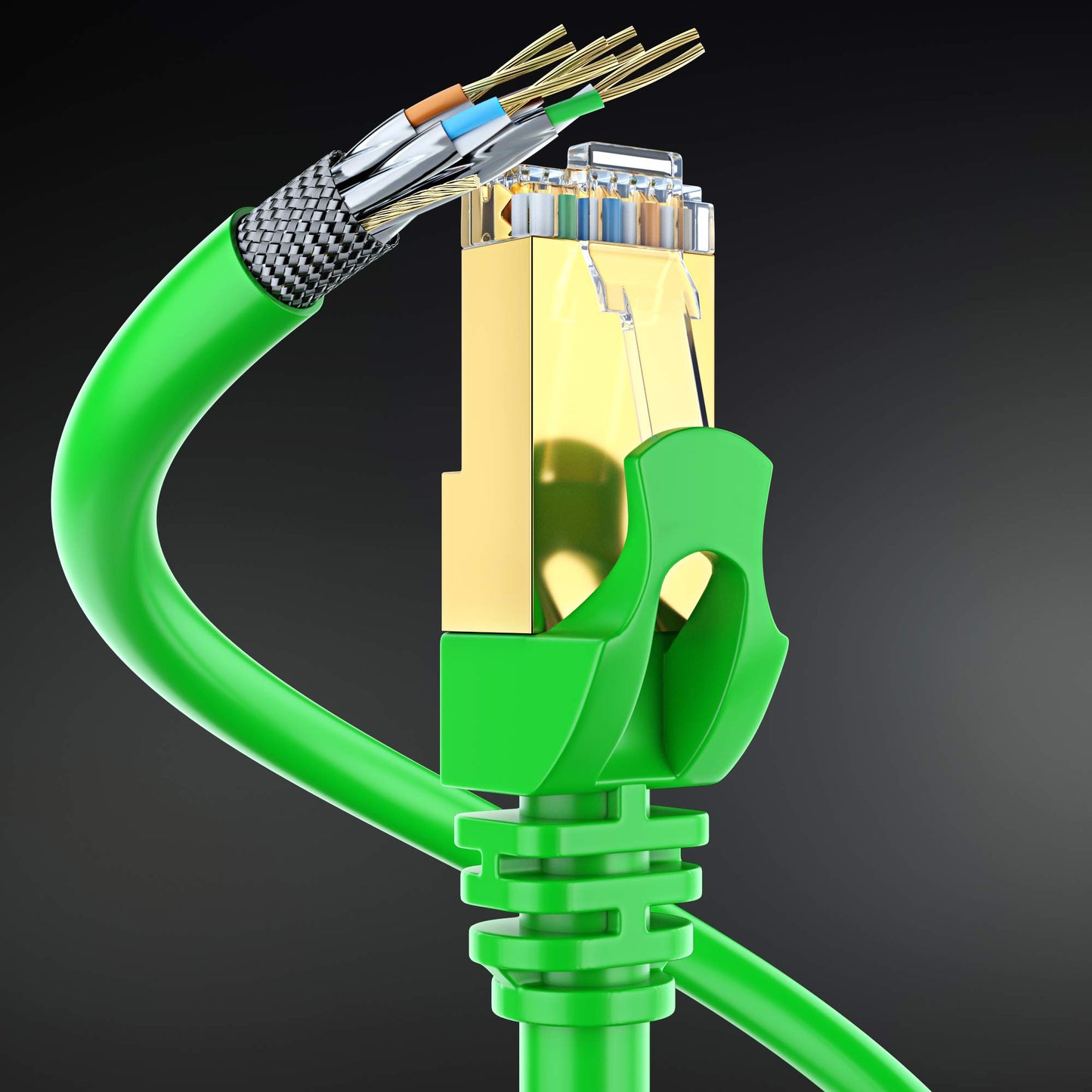 Green / 1.5 FT, Green / 6 FT, Green / 10 FT, Green / 15 FT, Green / 20 FT, Green / 25 FT, Green / 50 FT, Green / 100 FT, Green / 0.6 FT