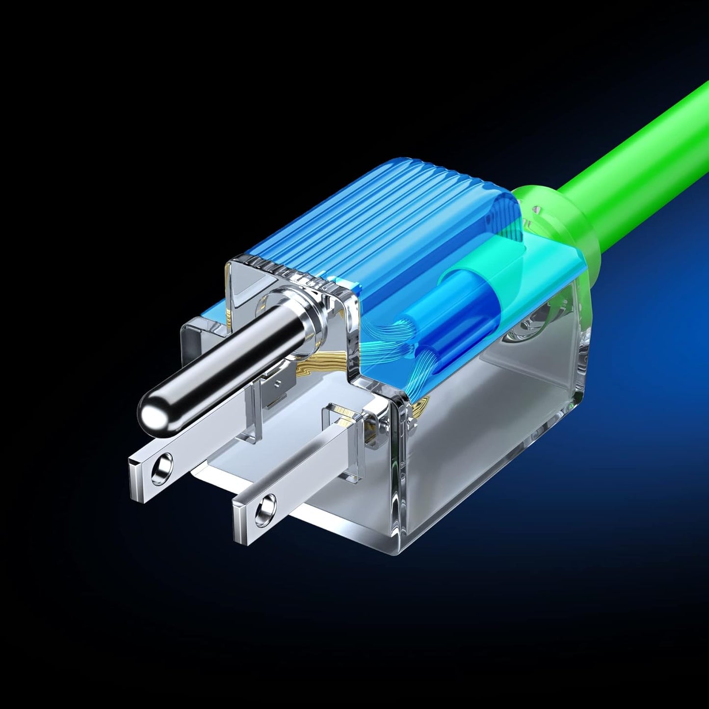 Extension Cord with Lighted Power Indicator Single Outlet 16 Gauge, SJTW, ETL Listed