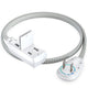 3-Outlet 2-Prong Rotating Flat Extension Cord - Braided