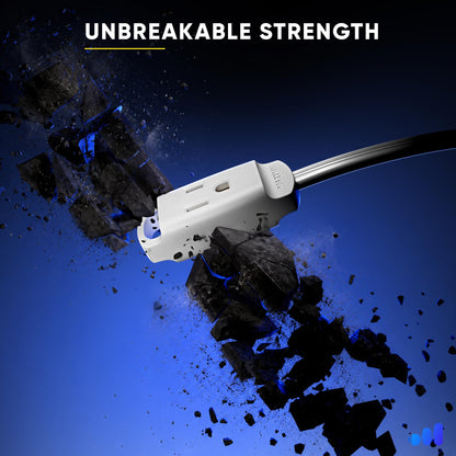 1-Outlet Rotating Flat Extension Cord 14 Gauge