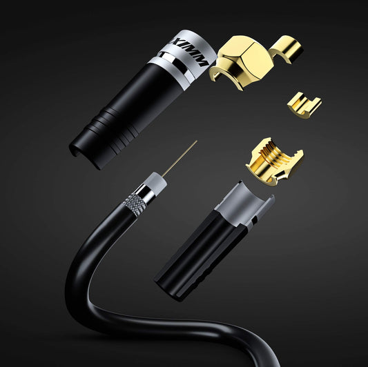 Micro Connectors, Inc 6 Ft. 18AWG RG-6 F-Type Shielded Coaxial Cable Black 5 Pack M60 006f 5p Micro Connectors, Inc 6 Ft. 18AWG RG-6 F-Type Shielded Coaxial Cable Black 5 Pack M60 006f 5p