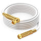 RG6 Quad Shield Coaxial Cable 90 Degree Angled Cable Cord for TV Cable Wire, Coax Cable