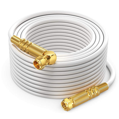 RG6 Quad Shield Coaxial Cable 90 Degree Angled Cable Cord for TV Cable Wire, Coax Cable