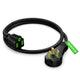 Maximm Flat Plug Extension Cord with Slim Space-Saving Angled Plug Design, Low Profile Extension Cord 14AWG