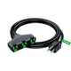 Maximm 10/3 Extension Cord, 10AWG Black, ETL Listed, 3 Prong Plug 3-Outlet SJTW Heavy Duty Indoor, Weather Resistant - Power Cord for Garden, Lawn, Appliances