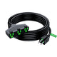Maximm 10/3 Extension Cord, 10AWG Black, ETL Listed, 3 Prong Plug 3-Outlet SJTW Heavy Duty Indoor, Weather Resistant - Power Cord for Garden, Lawn, Appliances