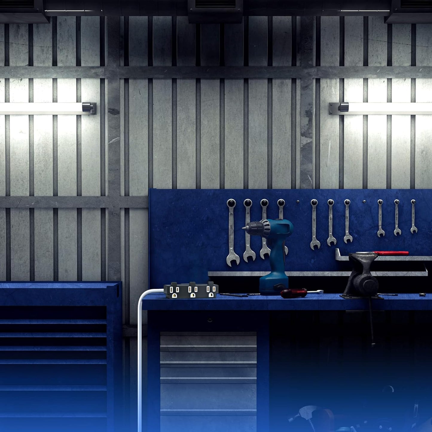 Extension Cord with 3 Outlets, 14 Gauge Indoor/Outdoor