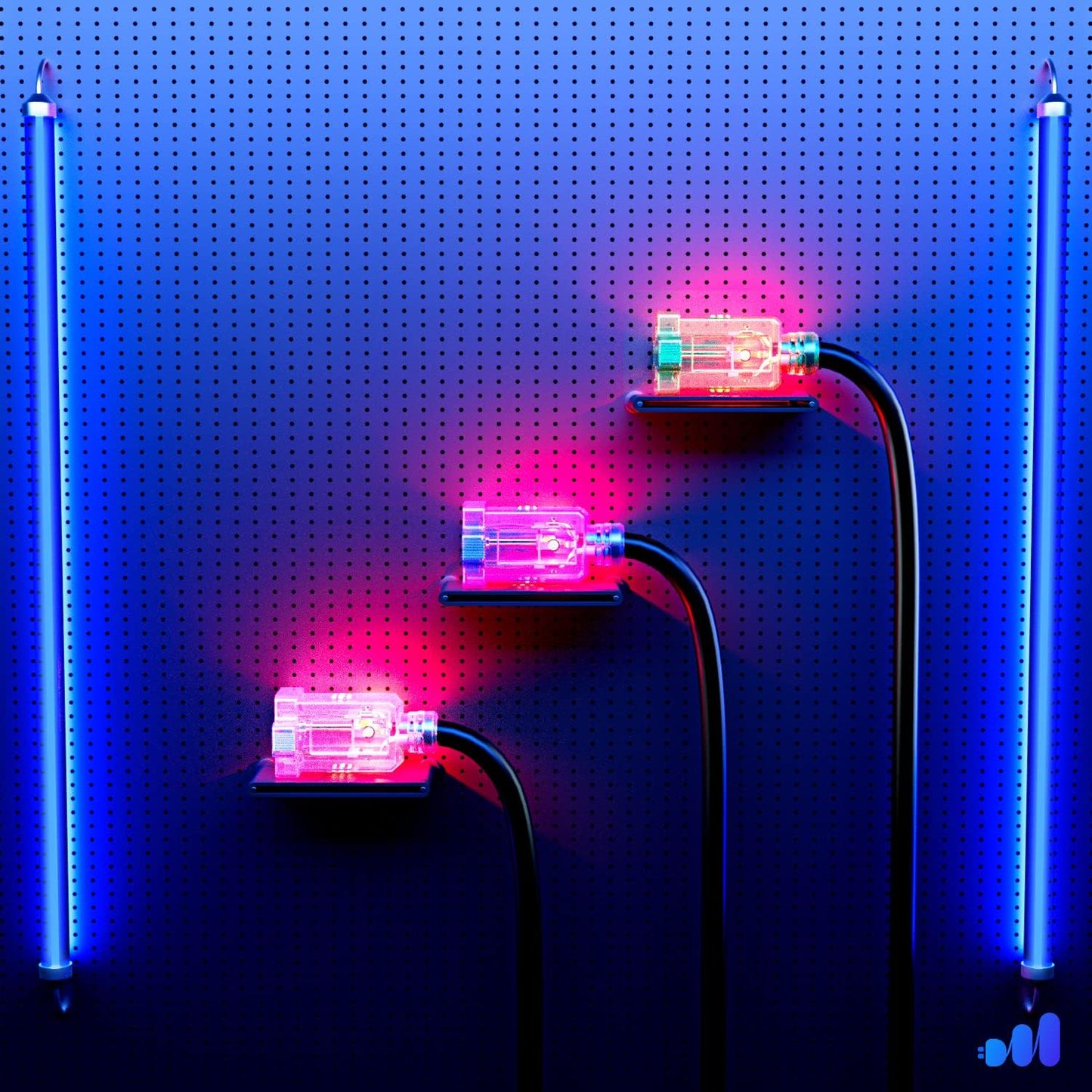 2 in 1 Outlet Power SJTW Extension Cord Splitter with Lock Feature 1.5 Feet, 16 Gauge (Power Cord Splitter/Outlet Saver)