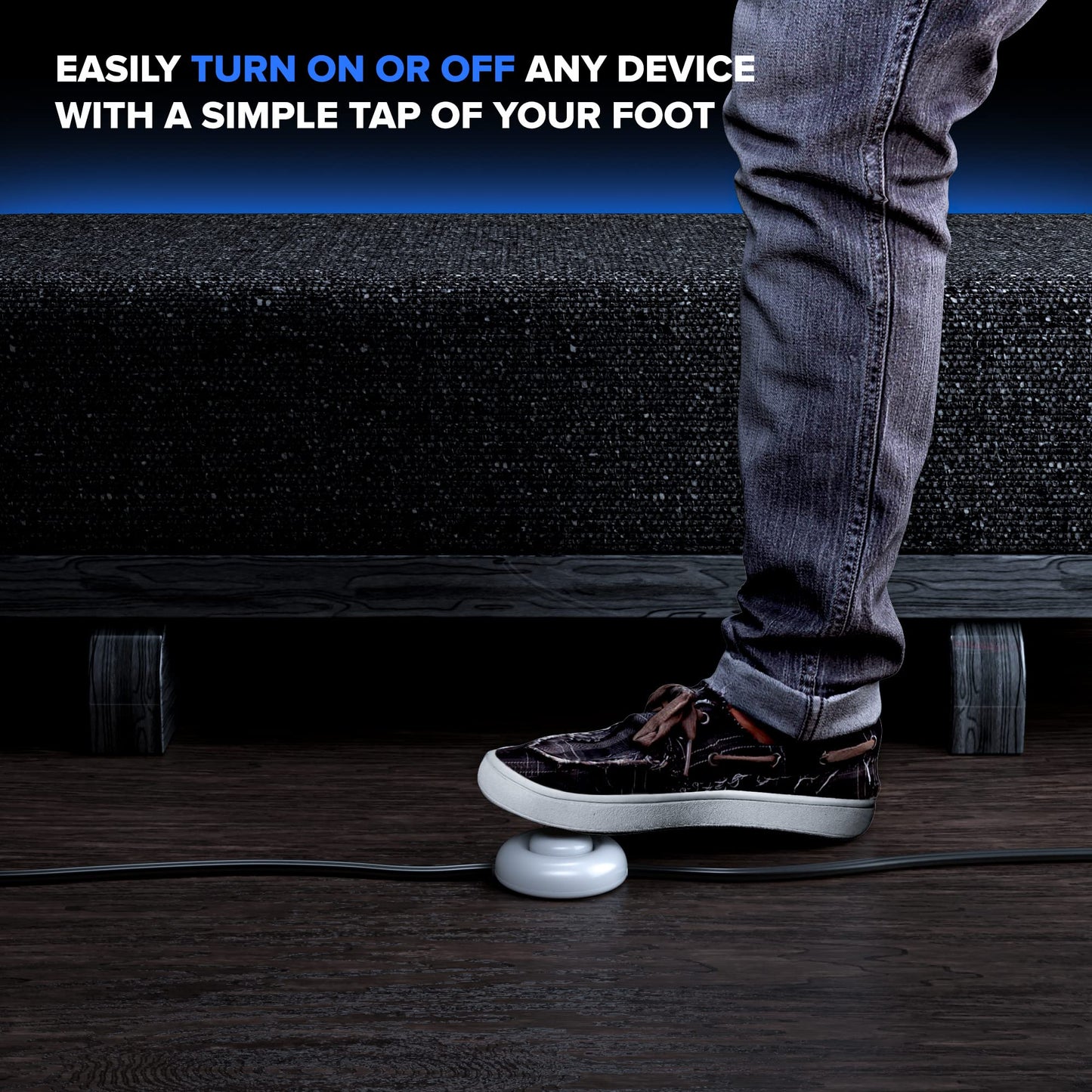 Maximm Extension Cord with on and Off Switch, Flat Plug Extension Cord with Multiple Outlets