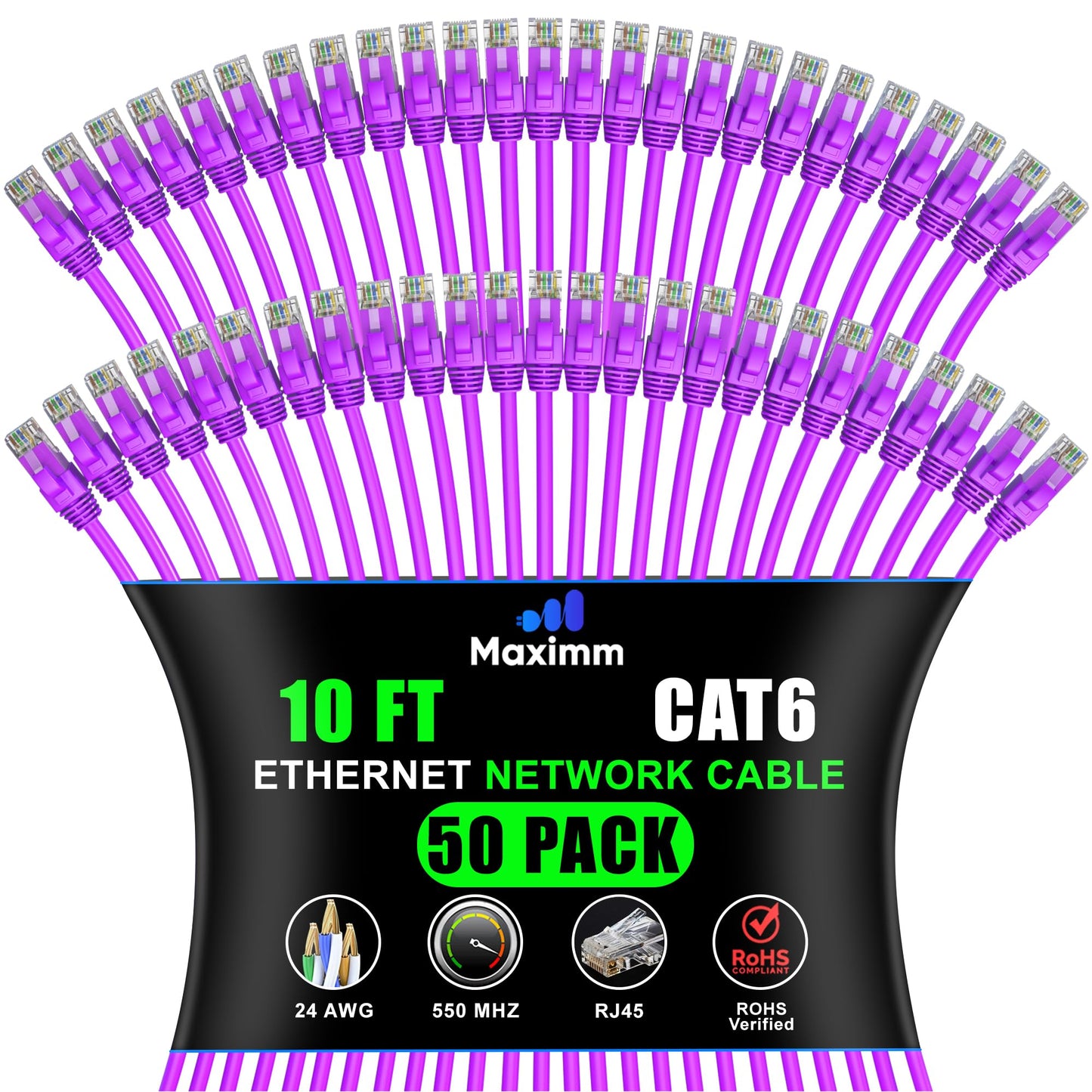 Purple / 10 FT