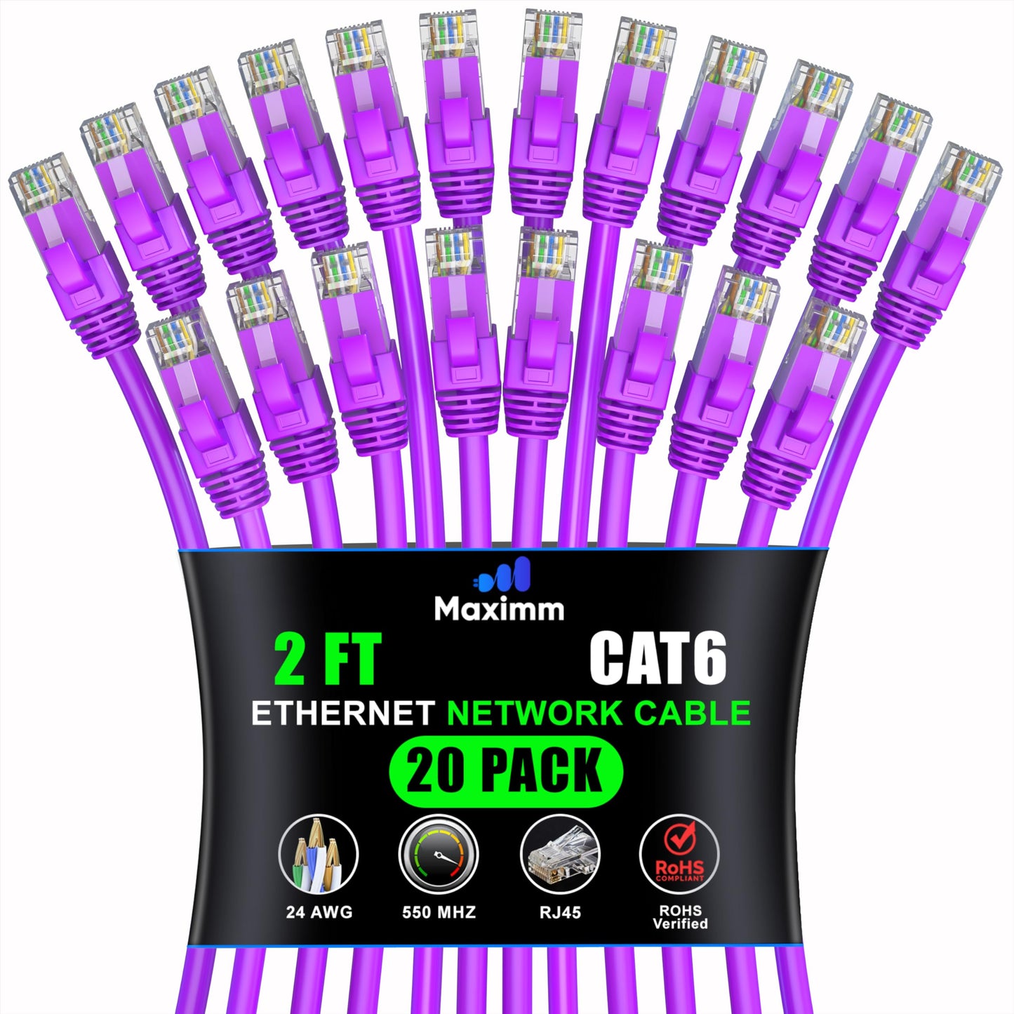 Purple / 2 FT