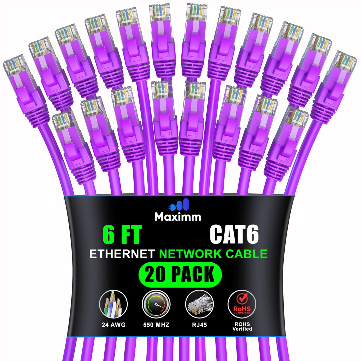 Purple / 6 FT