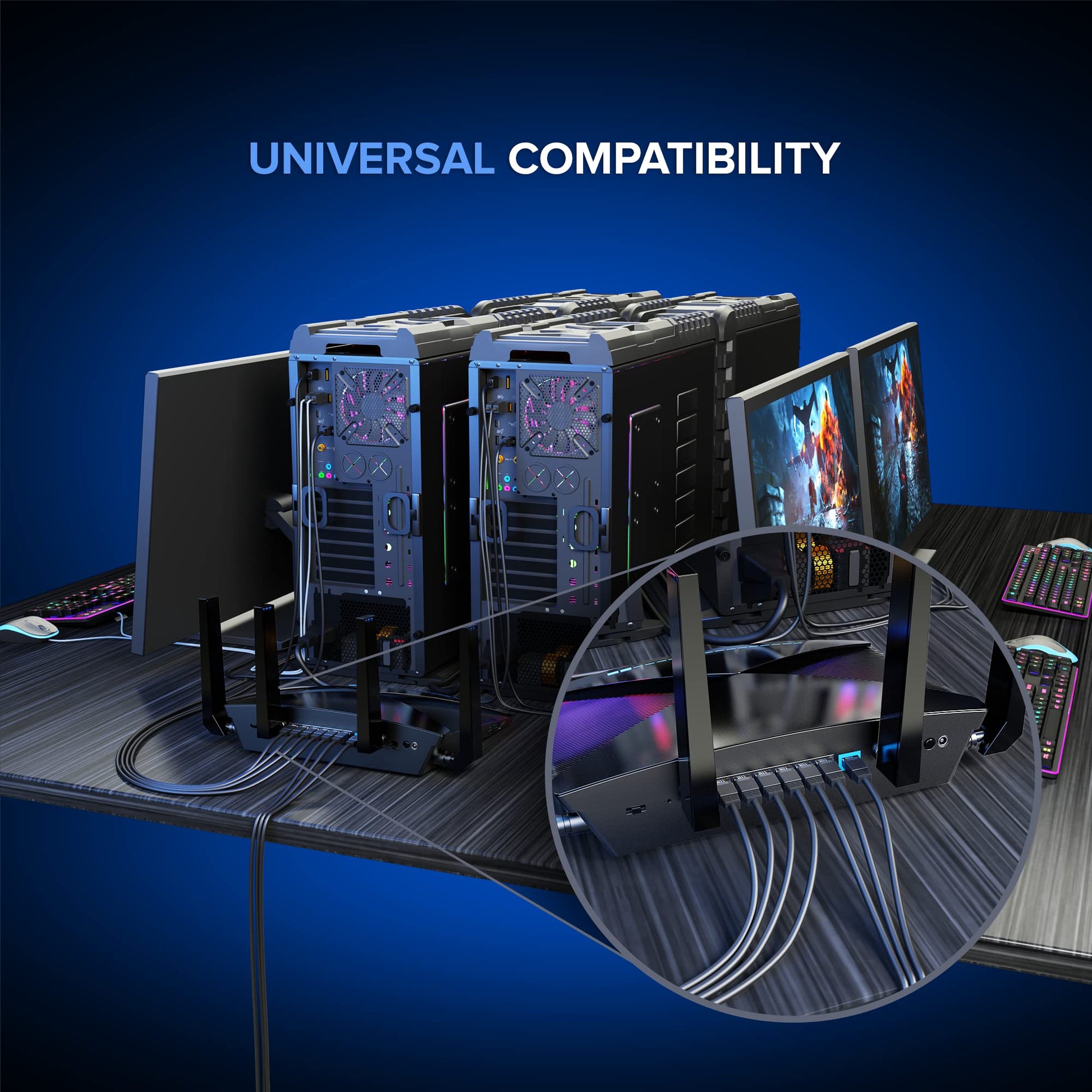 Maximm's Cat6 High Speed Outdoor Ethernet Cable,  CCA Outdoor Waterproof Cable (2 Pack)